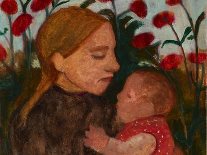 'Chica con niños', de Paula Modersohn-Becker, 1902.