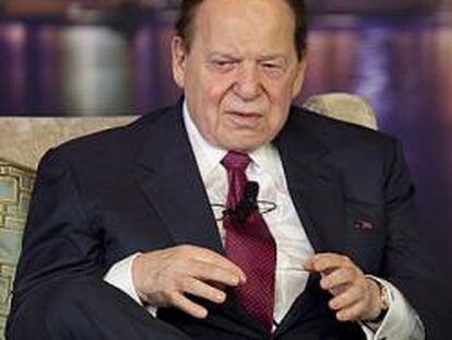 Sheldon Adelson, en uno de sus complejos en China