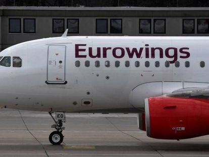 Un avión de Eurowings, subsidiaria de Lufthansa. 