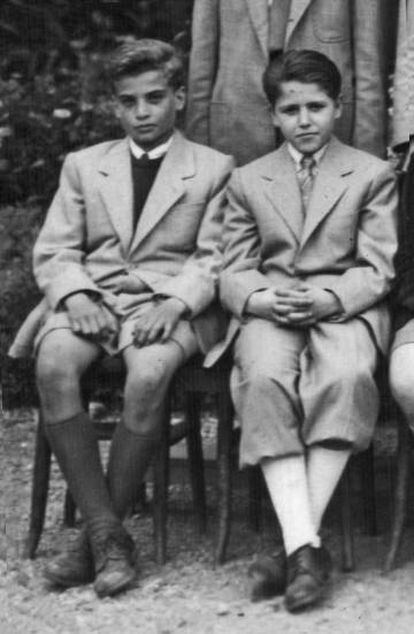Jorge Herralde y Luis Goytisolo, en 1948.