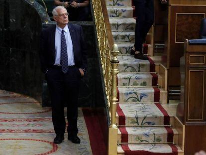 Josep Borrell en el Congreso el pasado día 27.
