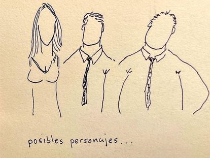 'Posibles personajes'.