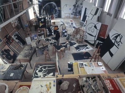 Interior del estudio en Mont-roig de Miró.