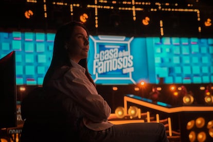 Kirén Miret fuera de cámara en el foro durante la grabación del programa.