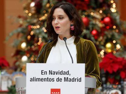 La presidenta de la Comunidad de Madrid, Isabel Díaz Ayuso
