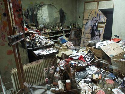 El estudio londinense del artista Francis Bacon.