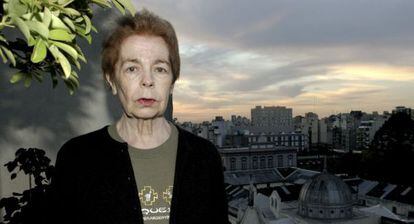 La escritora Hebe Uhart, en Buenos Aires.