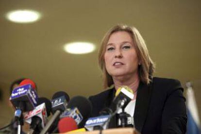 Tzipi Livni, en 2012. anuncia su dimisi&oacute;n como diputada. 