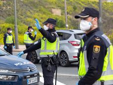 Un control policial en una imagen de archivo.