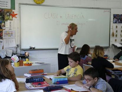Un día de clase en el colegio La Gavina, en Picanya.