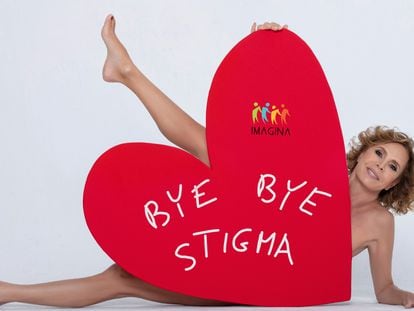 Agatha Ruiz de la Prada en una imagen de la campaña contra la estigmatización del VIH y el sida de la ONG Imagina Más.