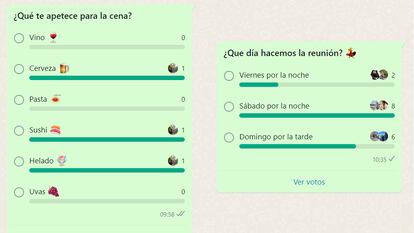 Nueva función de encuestas en Whastapp.