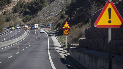 Obras en la C-17, donde han aparecido unos baches