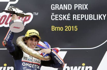 Antonelli, ganador de Moto3 en Brno.