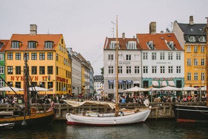 Puerto de Nyhavn, en Copenhague.