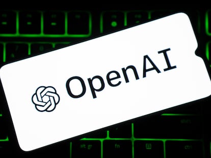 El logotipo de OpenAI, la empresa que desarolló ChatGPT.