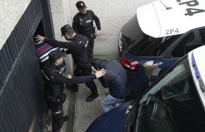Al menos diez de los detenidos en la operación antidroga desarrollada en el sur de Galicia.