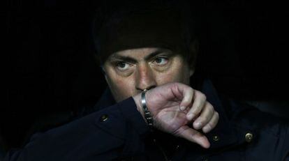 Mourinho, durante la final de la Copa del Rey.