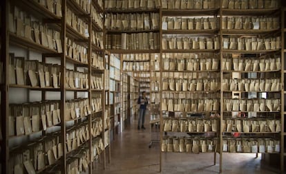 El archivo histórico de la Fundación Medina Sidonia, en Sanlúcar de Barrameda (Cádiz).