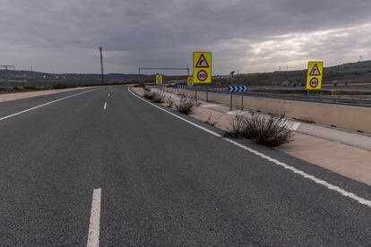 Tramo de la carretera M- 203 en Mejorada del Campo, Madrid.