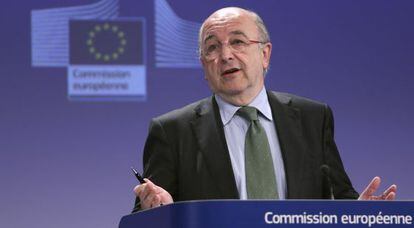 Joaquin Almunia, responsable de Competencia de la Comisi&oacute;n Europea  