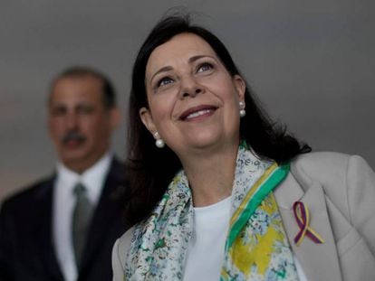 La nueva embajadora de Venezuela, Maria Teresa Belandria, este lunes.