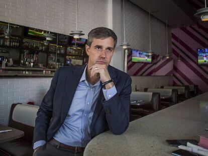 Beto O'Rourke, el viernes durante la entrevista exclusiva con EL PAÍS en West Hollywood, California.