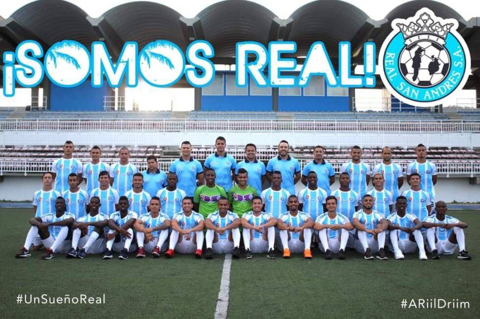 El equipo profesional del Real San Andrés.