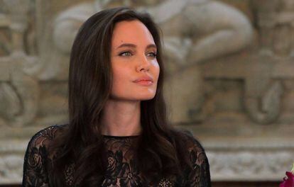 Angelina Jolie, en Camboya el pasado febrero.