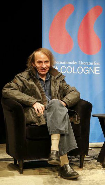 Michel Houellebecq en un esdeveniment a Colònia, Alemanya, aquest 19 de gener.