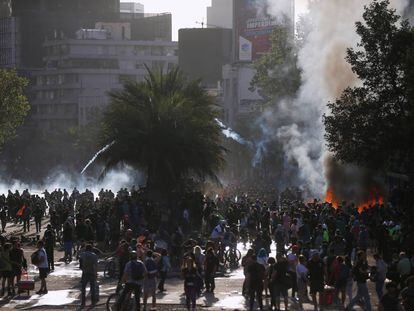 Manifestación contra el Gobierno chileno el pasado jueves.