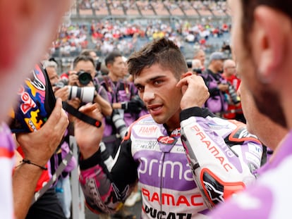 Jorge Martín, tras ganar la carrera al sprint de este sábado en el GP de Japón.