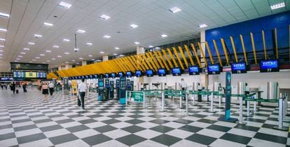 Vista de la terminal de Congohnas, en Sao Paulo, en marzo de 2020. 