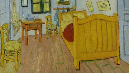 &#039;El dormitorio en Arl&eacute;s&#039; inmortaliz&oacute; la cama del artista. 