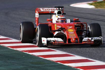 Kimi Raikkonen, en Montmeló