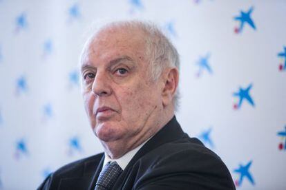 Daniel Barenboim, en la presentación de su concierto en Madrid.