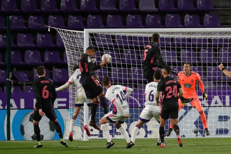 Casemiro, no jogo 0-1 em Valladolid.