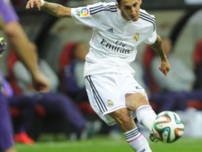 Di María, en el encuentro contra la Fiorentina.