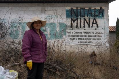 Elvia García, de 64 años, vive en Santa María y se opone a la minera.