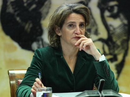 La ministra para la Transición Ecológica, Teresa Ribera, comparece en  el Senado.