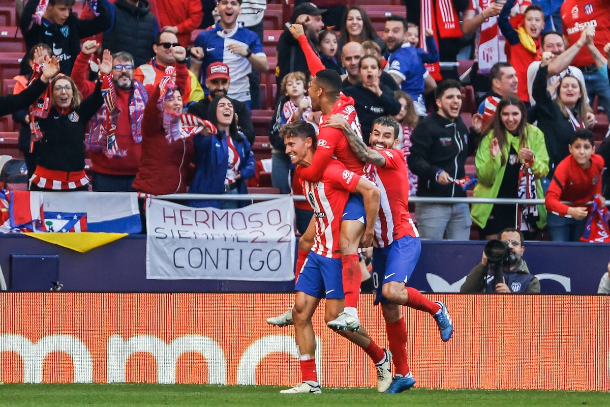 El ‘nueve’ Llorente y Correa lideran la manita del Atlético a Las Palmas | Fútbol | Deportes