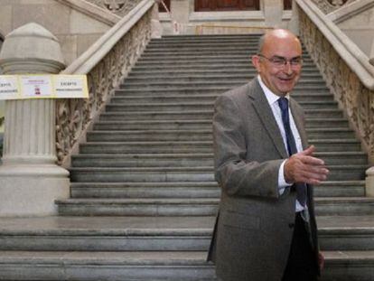 Miguel Ángel Gimeno, en la sede del TSJC.