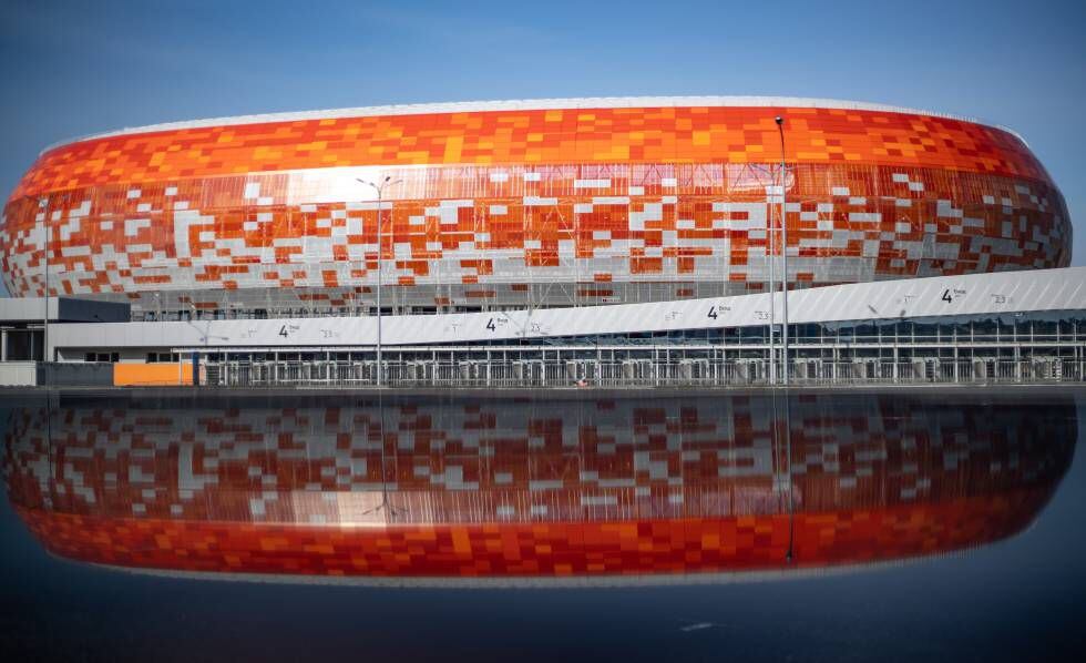 Estadio de fútbol de Saransk, con capacidad para 45.000 espectadores.