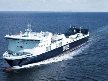La embarcación 'Regina Seaways' en una fotografía de la web del operador de ferries DFDS Seaways.