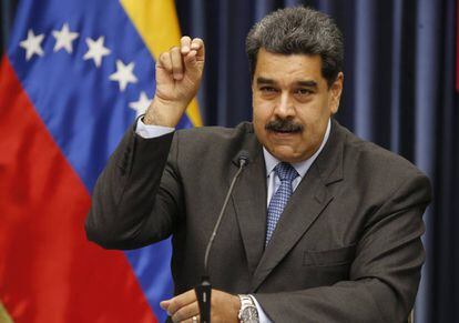 Maduro en una conferencia de prensa, el martes.