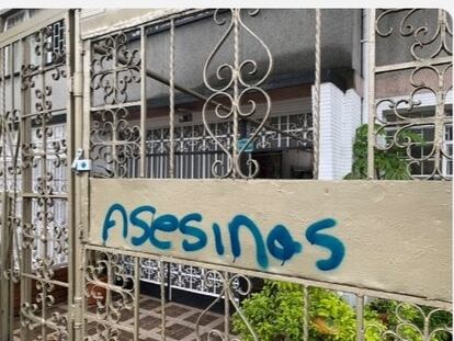 La fachada de la casa de la organización lesbofeminista Libres, el martes de esta semana.