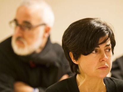 Rosario Porto y Alfonso Basterra, principales acusados de la muerte de su hija Asunta, durante el juicio.