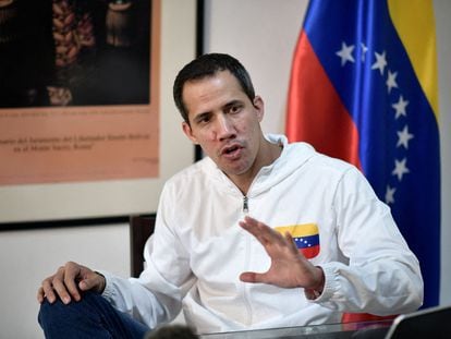 Juan Guaidó, en Caracas el pasado 6 de diciembre.