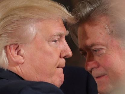 Trump y Bannon, en enero