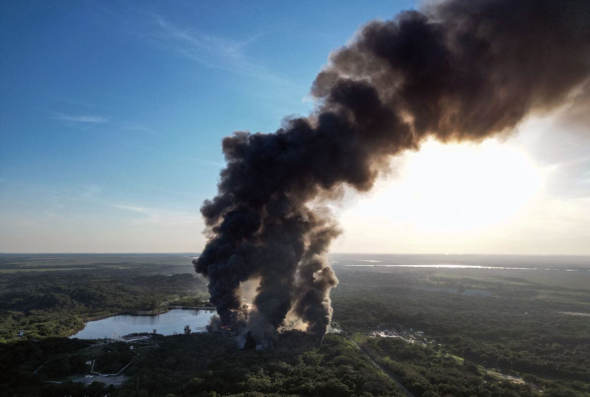 La explosión de una planta de Pemex en Veracruz